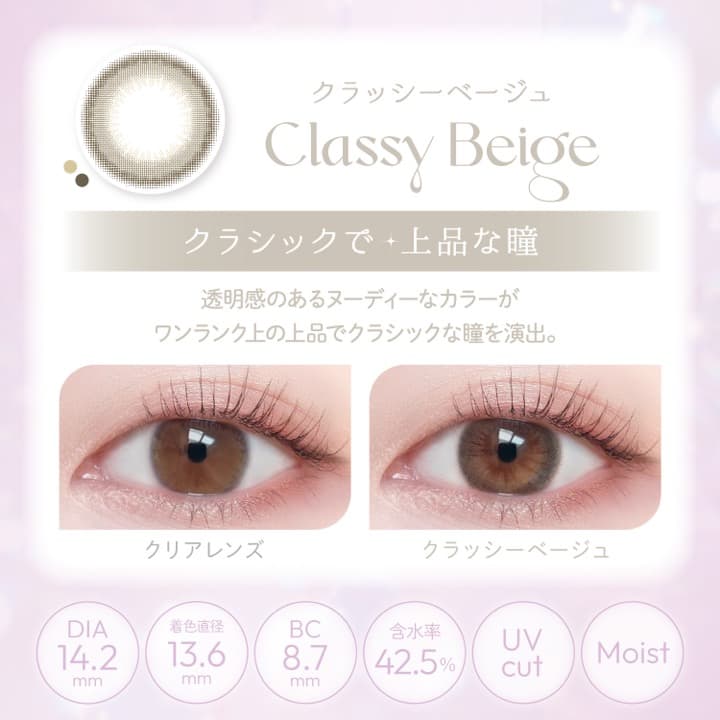 ビュームワンデー(Viewm 1day) 10枚入-平松想乃-ひらまつその-ワンデーカラコン-クラシックベージュ