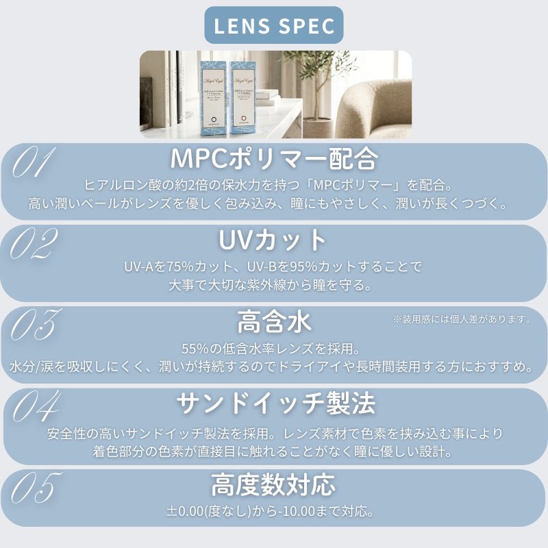 乱視用カラコンレンズスペック-エンジェルアイズワンデートーリックレンズスペック