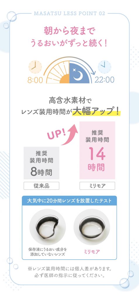 ミリモア　業界初の技術はトリプルうるおい成分配合