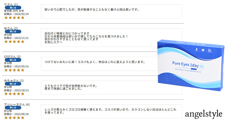 ピュアアイズワンデーの口コミ