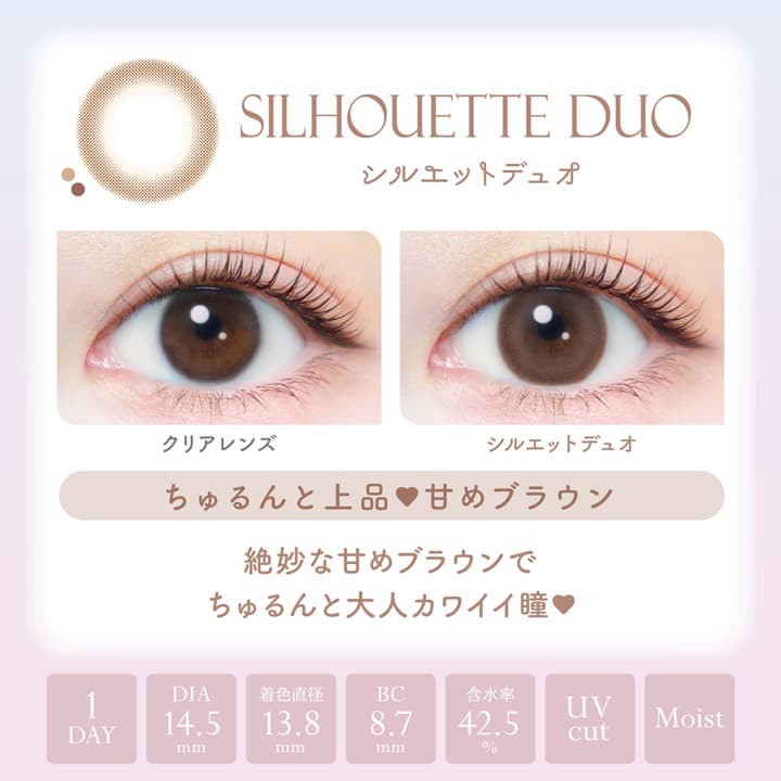 エバーカラーワンデーナチュラルモイストレーベルUV「シルエットデュオ」