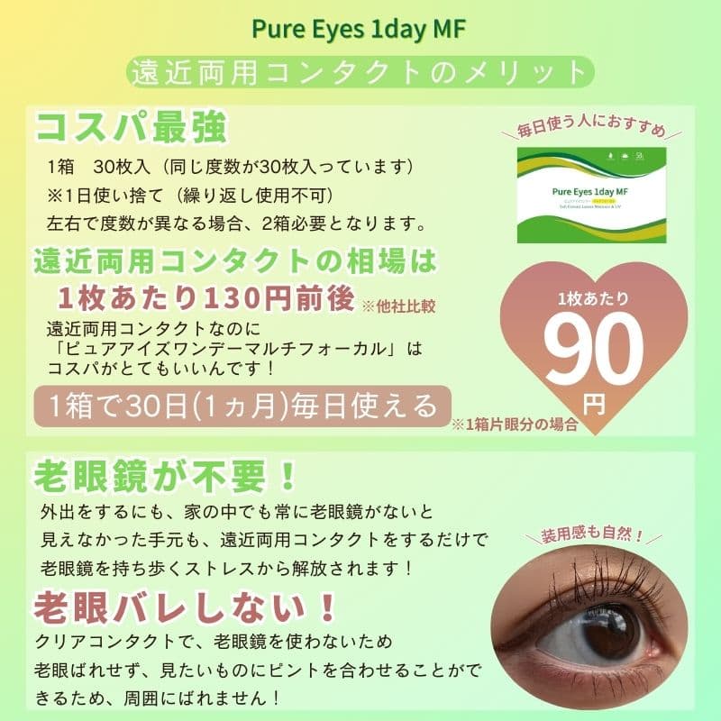 老眼対策-遠近両用コンタクトレンズ-激安遠近両用コンタクトレンズ