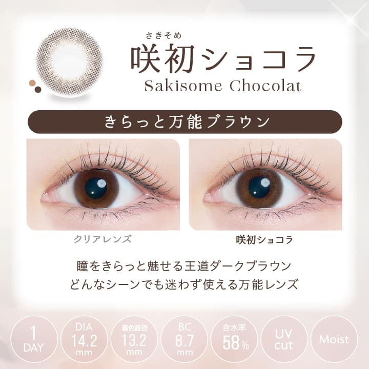 沢尻エリカカラコン「カイカ（Kaica）」咲初ショコラ